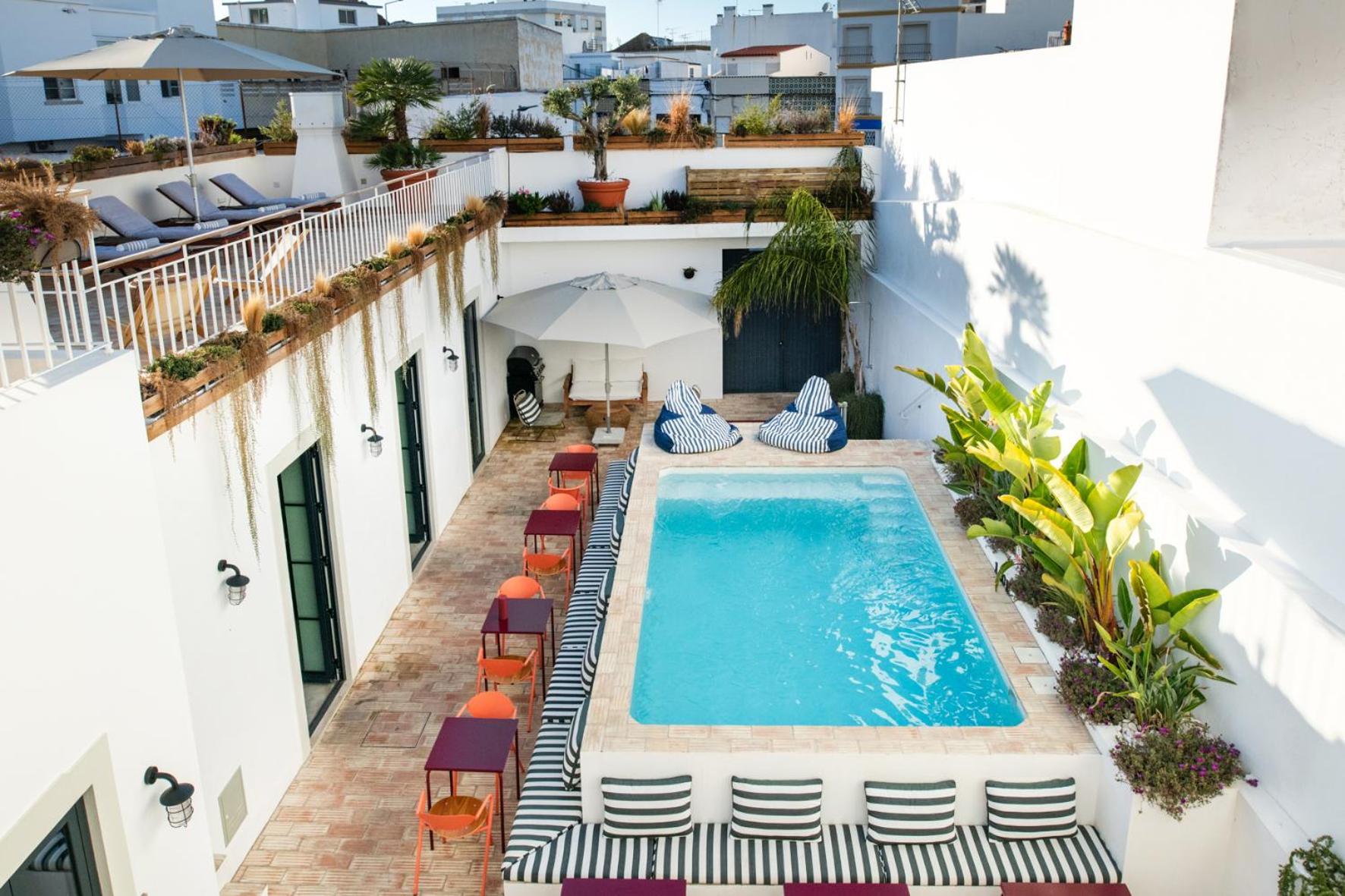 Casa Rosa Villa With Pool In Olhao Centre Eksteriør bilde